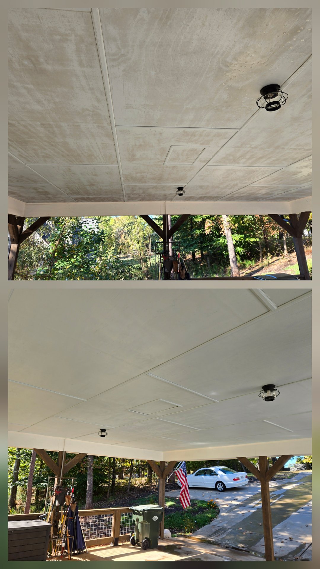 DAWSONVILLE, GA, HOMES' DIRTY CEILINGS AND HOUSE SIDING CLEAN AGAIN