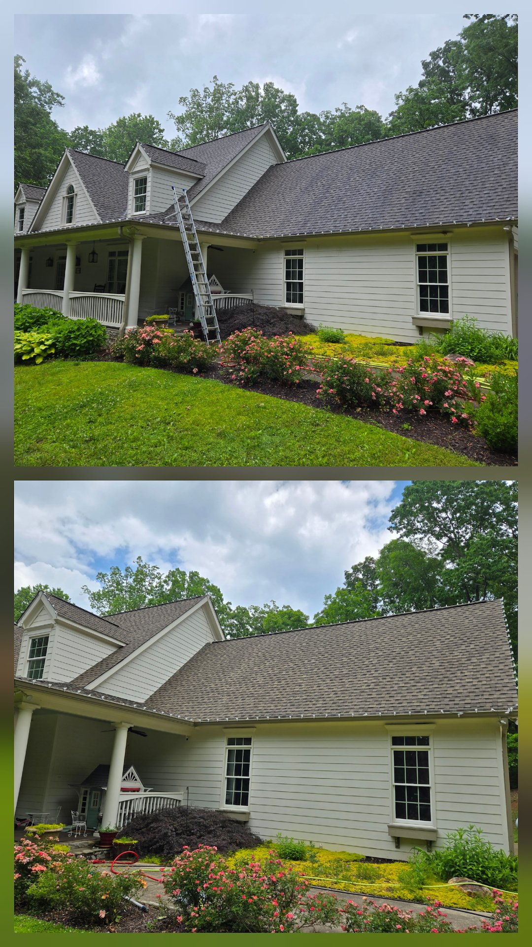 EXTERIOR HOUSE WASHING, DECK CLEANING, AND ROOF CLEANING JOB IN ELLIJAY, GEORGIA