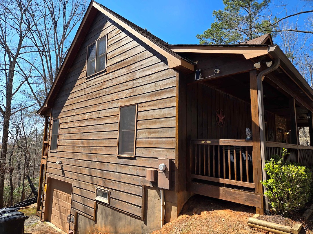 Our Exterior House Washing Service Cleaned This Dahlonega, GA, Mountain Airbnb