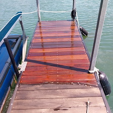 Dock deck before after