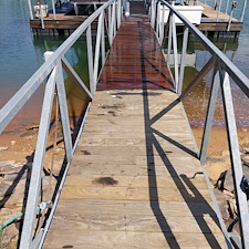 Dock deck before after